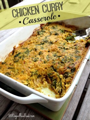 Chicken Curry Casserole on 100 Days of RealFood