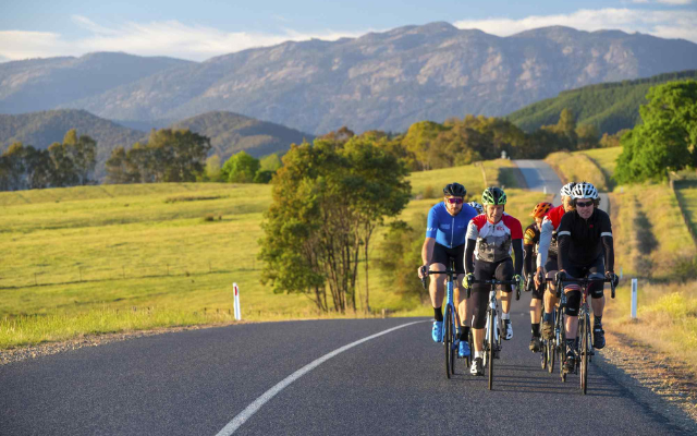 Cycling in Victoria's High Country. Credit RideHighCountry