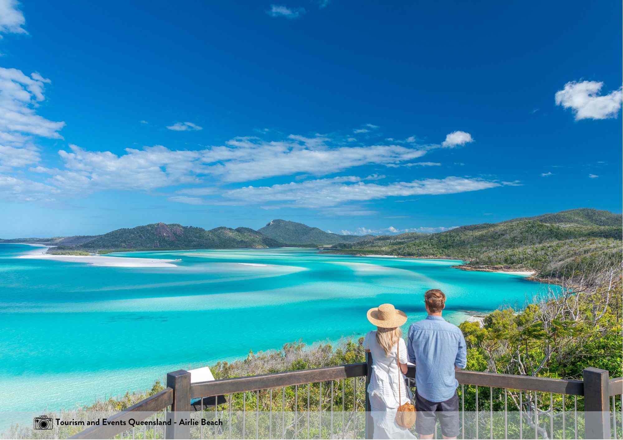 people looking out at the beach on Airlie beach 